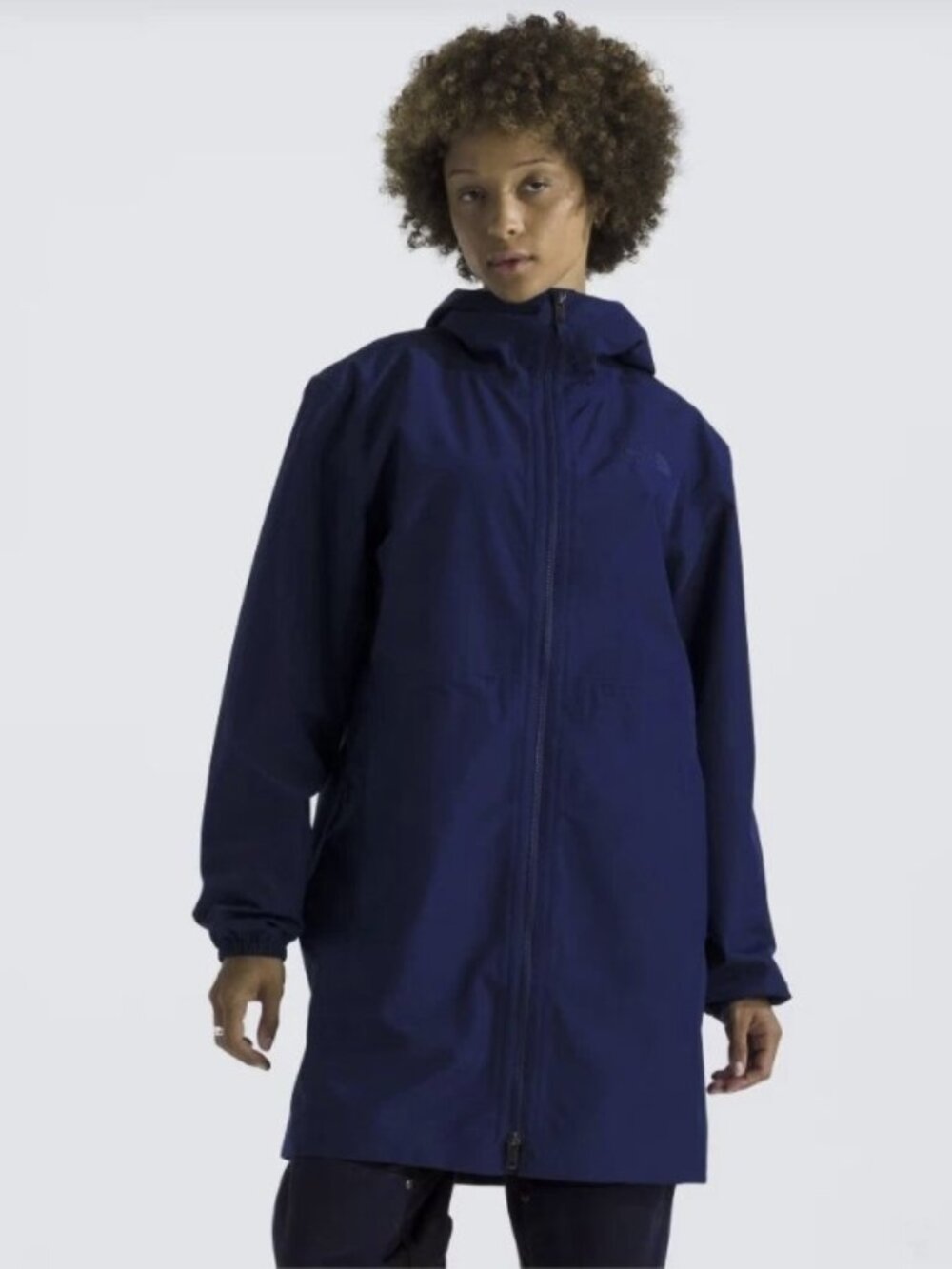 The North Face Daybreak Mid Rain Parka Estate Blue Womens Size XL NWT!